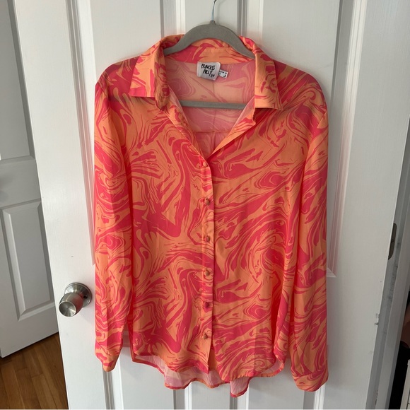 Princess Polly Marble Mae Shirt Multi - Picture 2 of 6